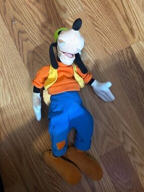Disney Goofy Plush in Orange, Blue, Yellow